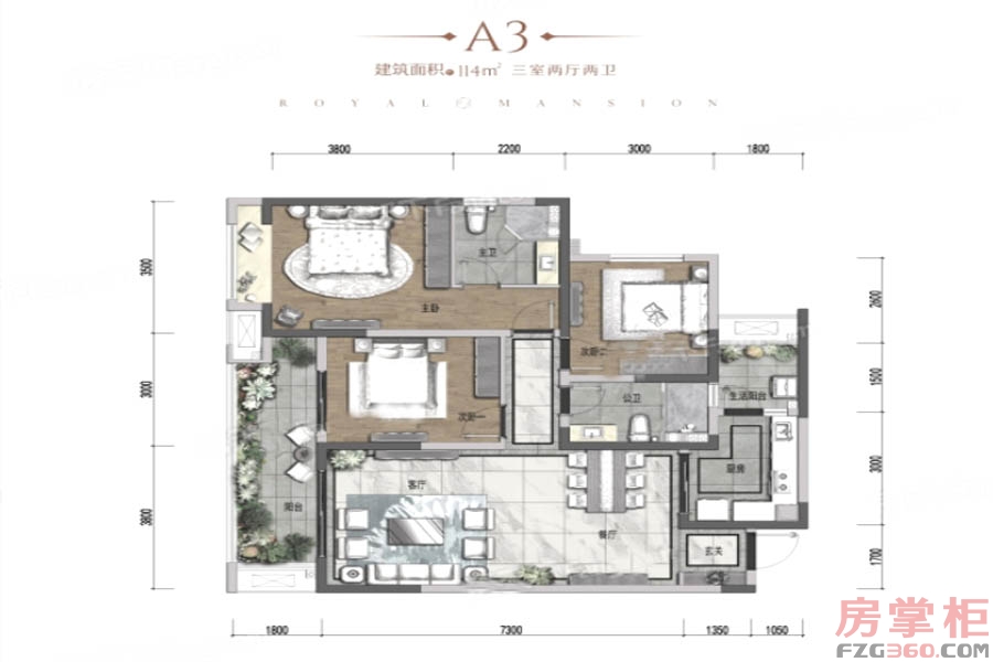 中海云麓世家户型图 - 成都房掌柜