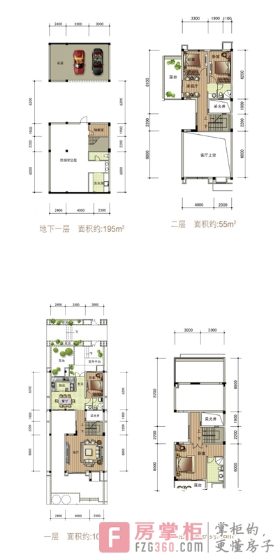 保利麓谷林语别墅n-6户型图4室3厅3卫 302.00.jpg