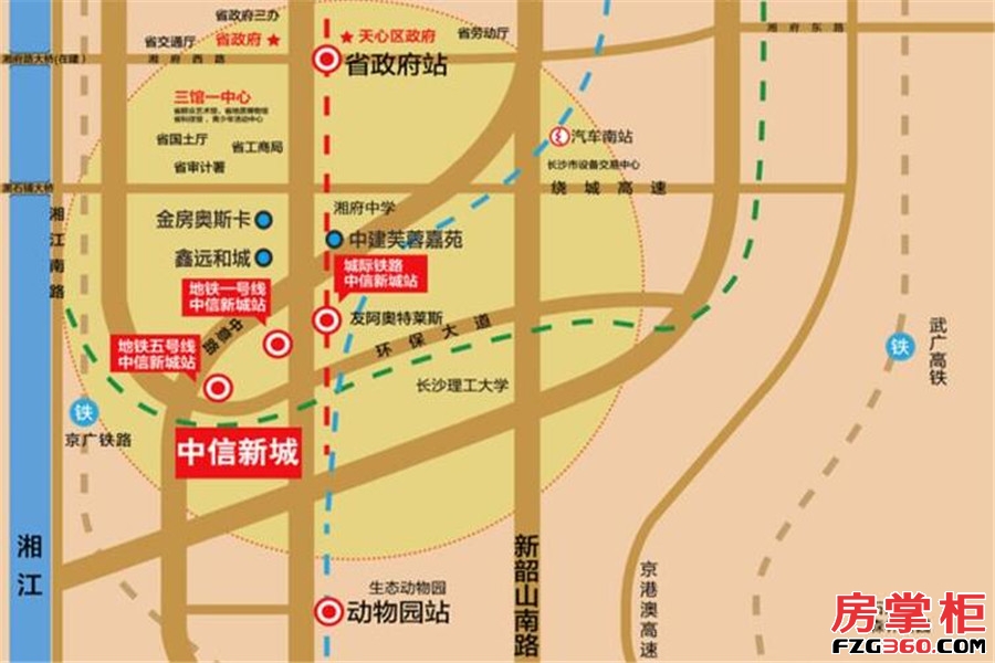 中海新城熙岸交通图
