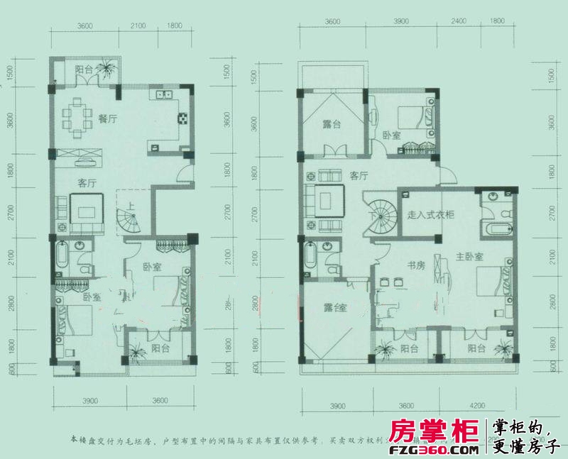 贺田尚城璟湾户型图r 5室3厅3卫1厨