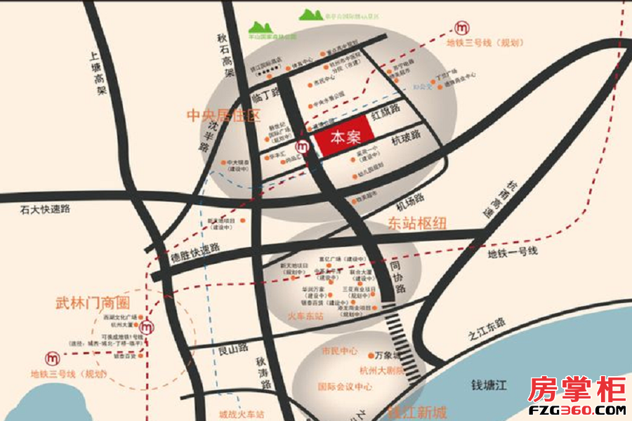 中旅城仕公馆交通图