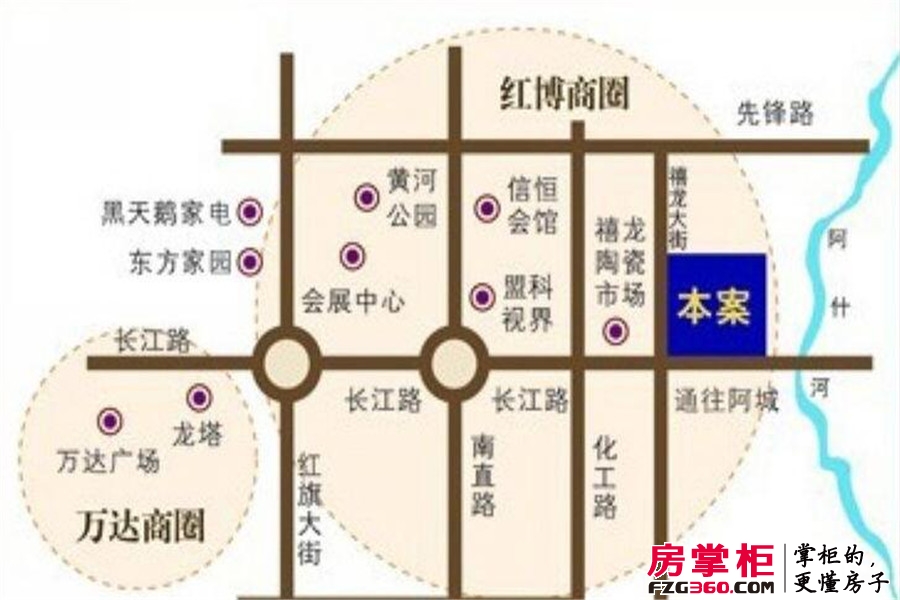 尚东辉煌城交通图