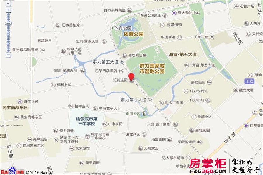 汇锦庄园交通图