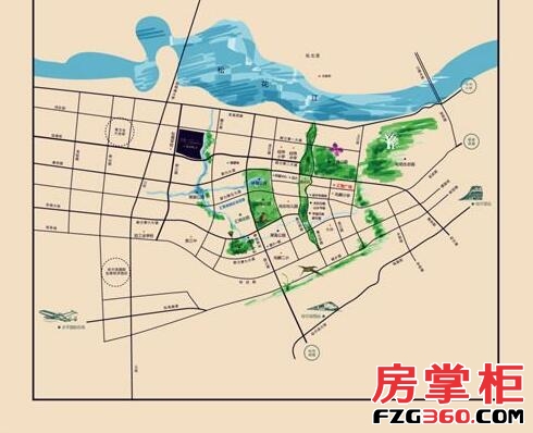 汇锦香槟湾交通图