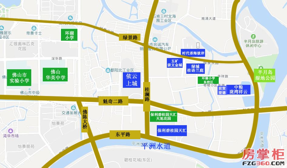 在轨道交通方面,项目距离规划中的佛山地铁2号线湾华站