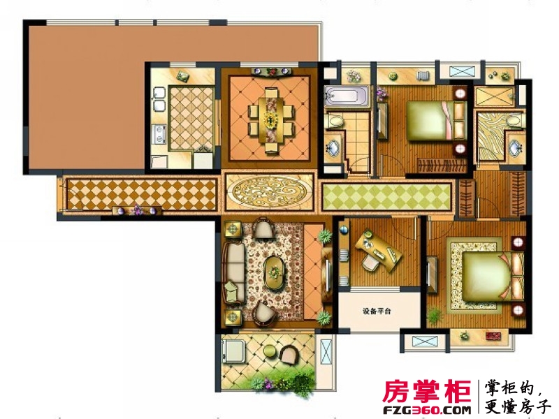 九方城户型图二期12,20,26,27,28#楼a1户型 3室2厅2卫1厨