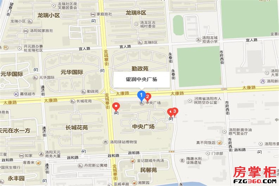 银润中央广场交通图