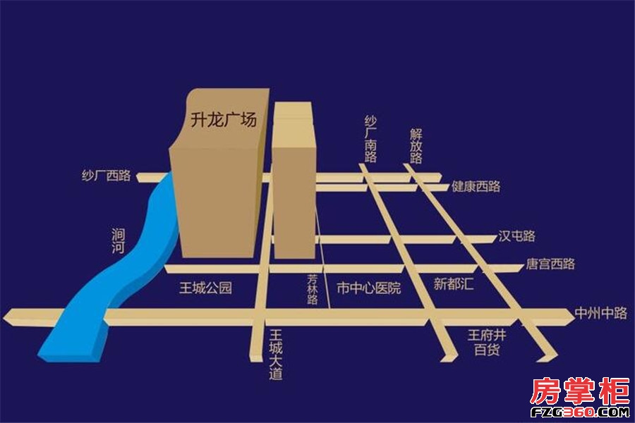 洛阳升龙广场交通图