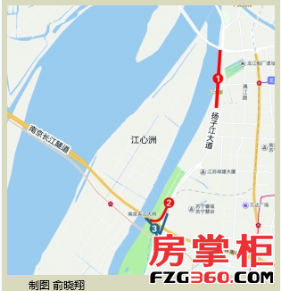 扬子江大道施工将影响过江隧道通行