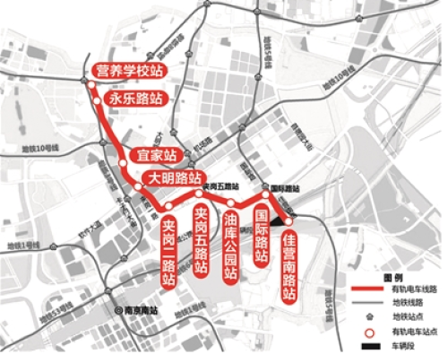 交通更便利 南京南部新城布局有轨电车