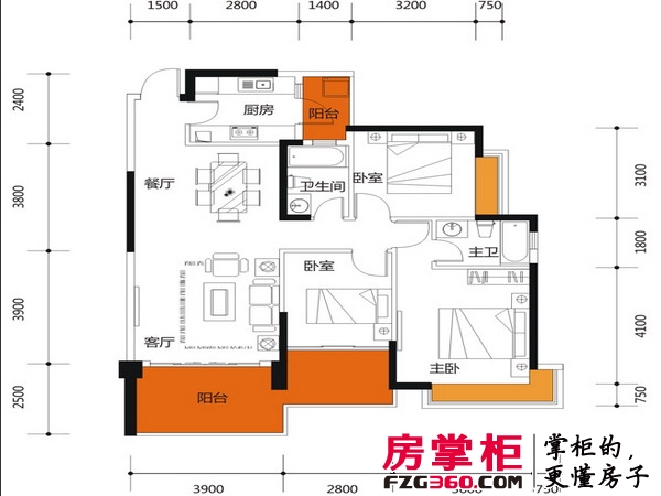 华凯逸悦豪庭户型图-南宁房掌柜