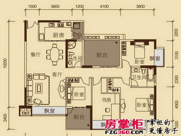 荣和中央公园户型图 - 南宁房掌柜