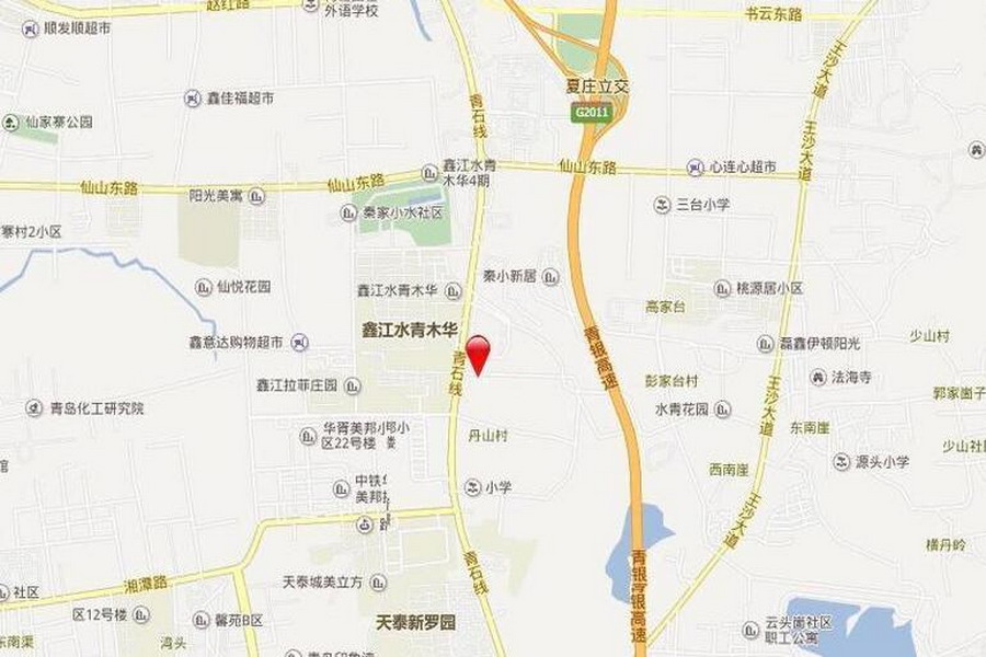 鑫江桂花园区位图