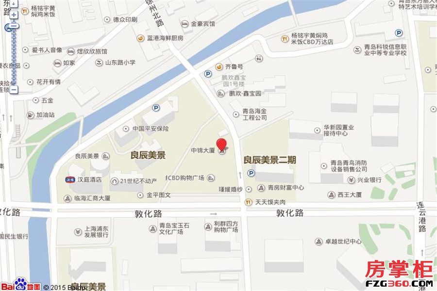 中锦大厦交通图