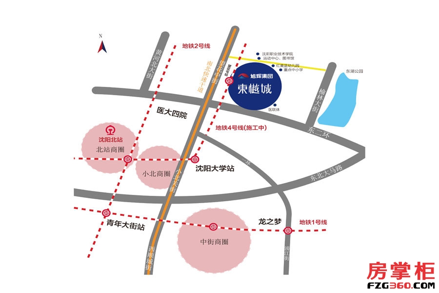 旭辉东樾城交通图