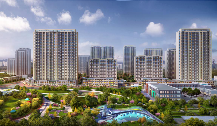  龙湖·彩虹郦城丨铂金岛规划效果图>