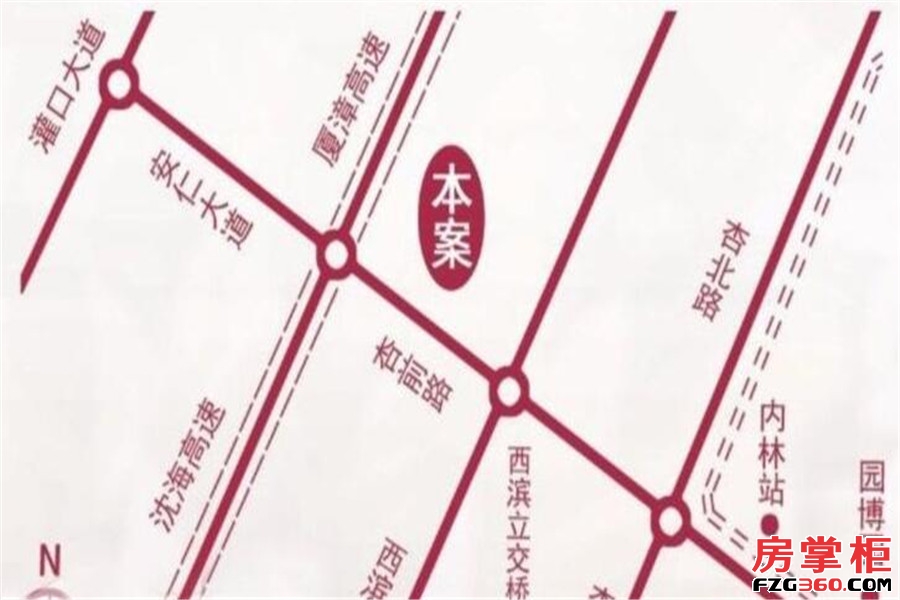 凤凰花城交通图