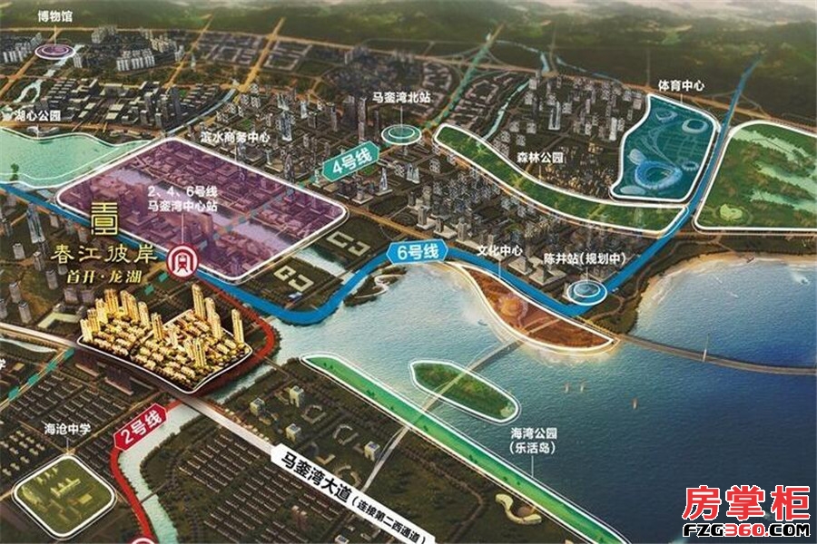 龙湖春江彼岸交通图