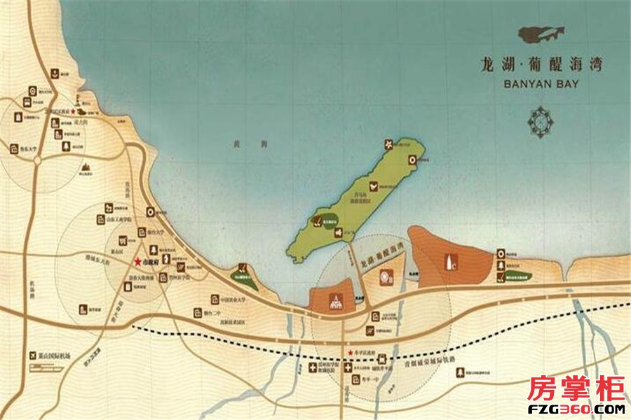 龙湖葡醍海湾交通图