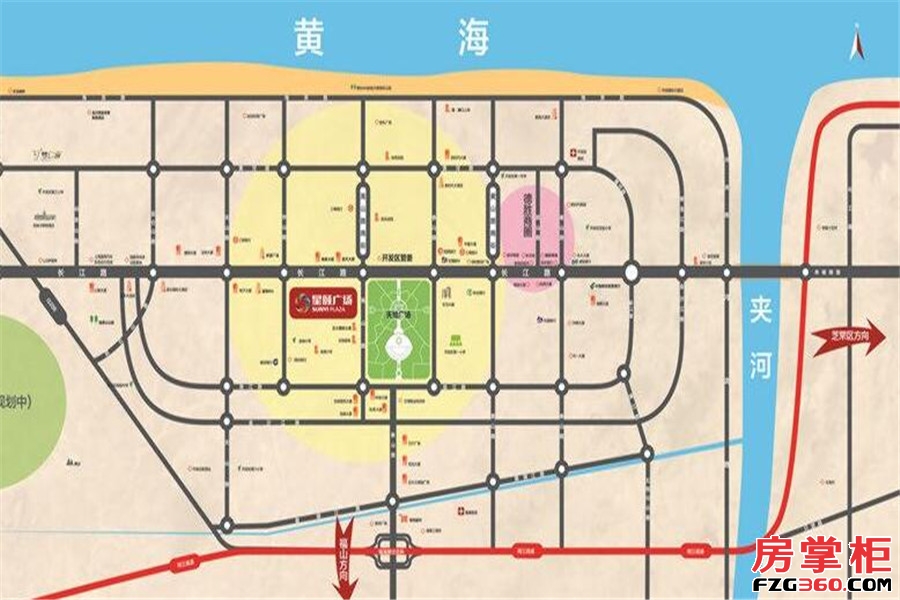 烟台星颐广场交通图