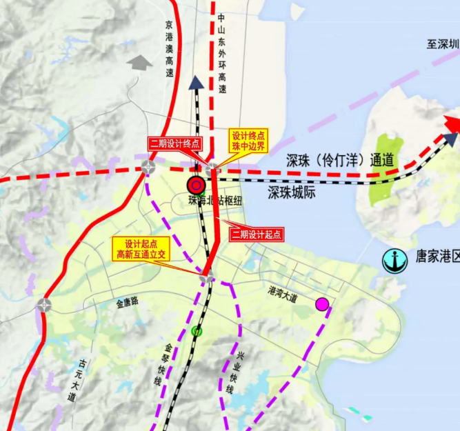 珠海再建一快速路连通中山有望年底开工