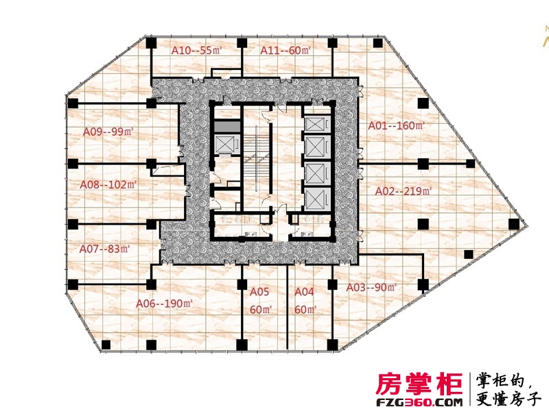 盛泰中国中国户型图5-13层户型