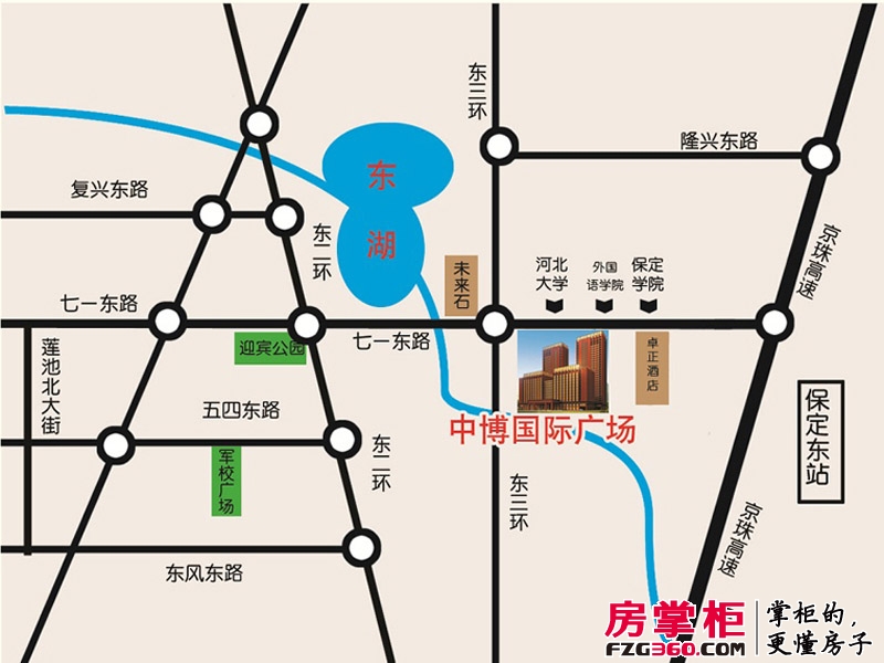 中博国际广场交通图区位图