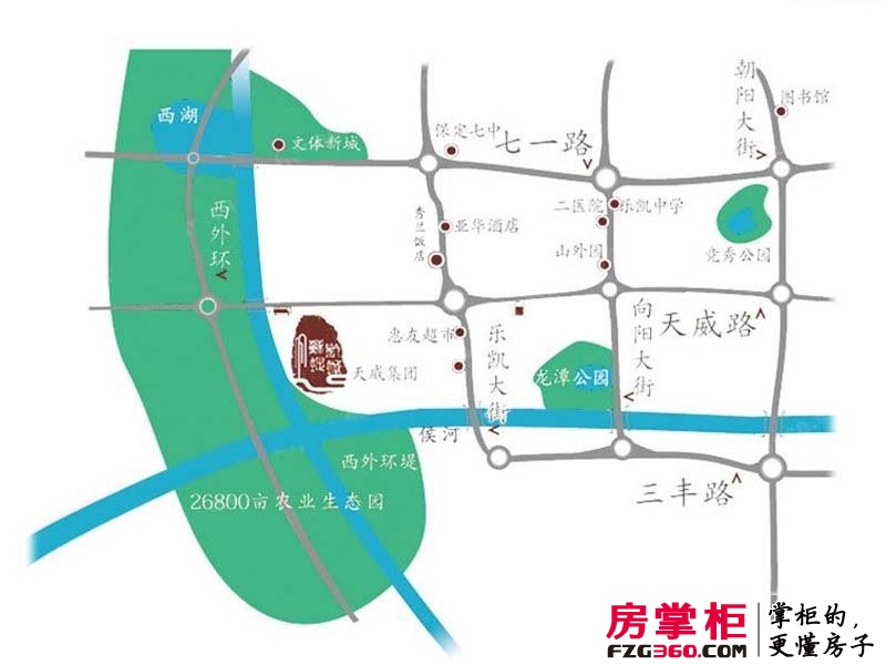 苏堤杭城交通图区位图