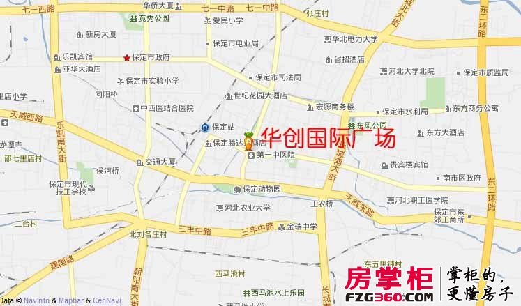 华创国际广场交通图
