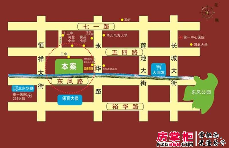华大国际中心交通图区位图
