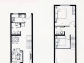 裕东公寓户型图LOFT1-1-05（5A）户型 2室2厅2卫1厨
