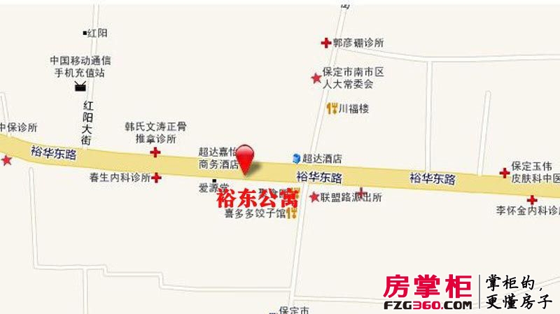裕东公寓交通图电子地图