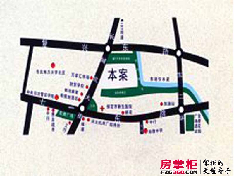 香江东湖印象交通图区位图