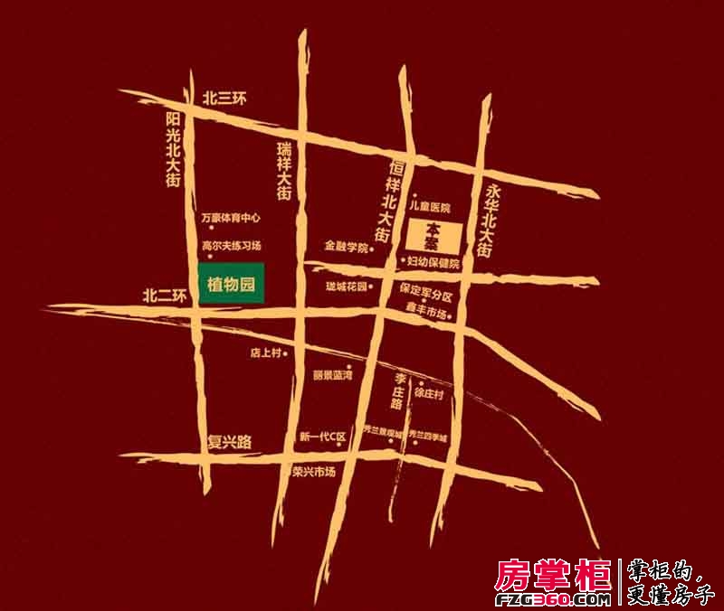 荣联·天下城交通图区位图