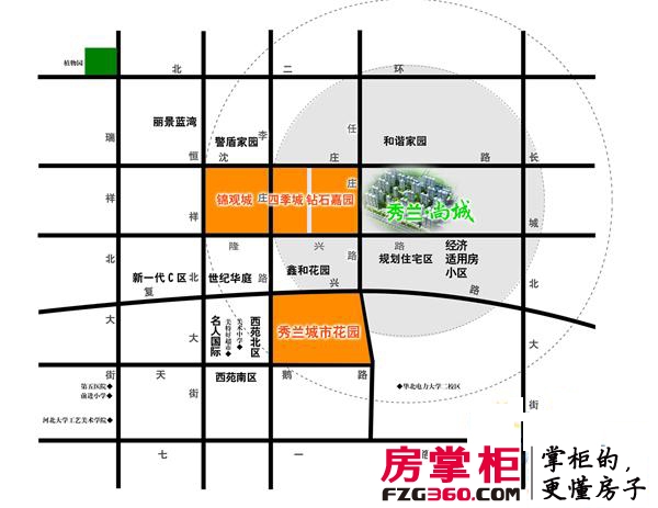 秀兰尚城交通图区位图
