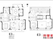 花园洋房E3顶层户型 5室3厅5卫1厨 293.00㎡
