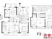 花园洋房F3顶层户型 5室3厅5卫1厨 295.00㎡