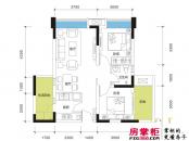 香城榕园户型图一期A1户型 2室2厅1卫1厨