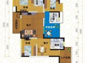 天府香城印象户型图一期一批次5号6号楼标准层D 3室2厅2卫1厨