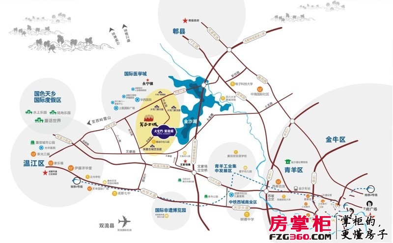 芙蓉古城紫微园三期交通图区位图
