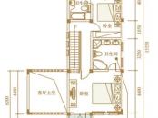 花水湾国际度假区户型图ND型类独栋别墅 二层平面图 3室3厅4卫1厨