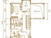 花水湾国际度假区户型图NC型类独栋别墅 二层平面图 3室3厅4卫1厨