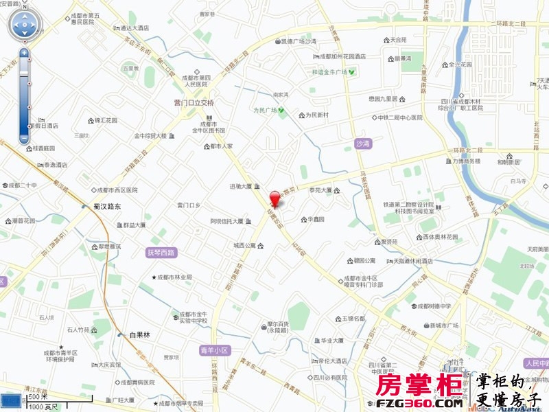 西锦国际广场交通图