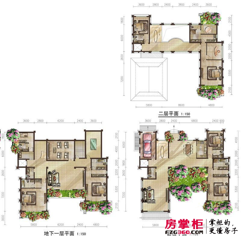 中国青城户型图v380型 8室4厅