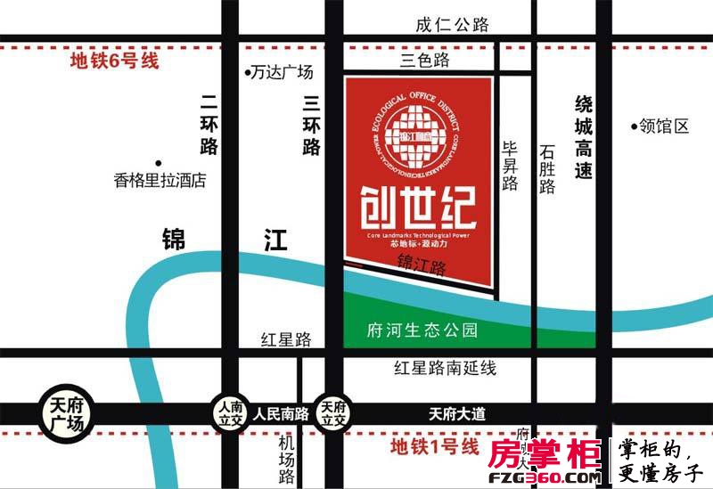 锦江创意大厦交通图区位图