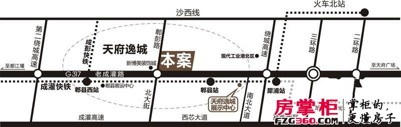 中铁·世纪中心交通图中铁世纪中心区位图