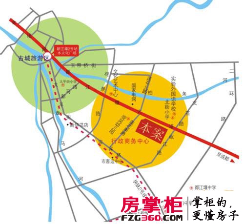 都江明珠交通图