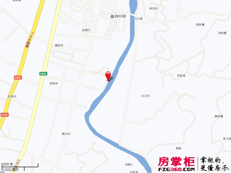 香榭湾交通图区域