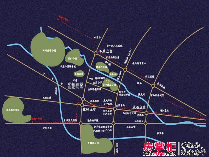 金沙海棠金汇广场交通图