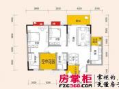 春江青龙湾户型图二期标准层A1-3户型 2室2厅2卫1厨